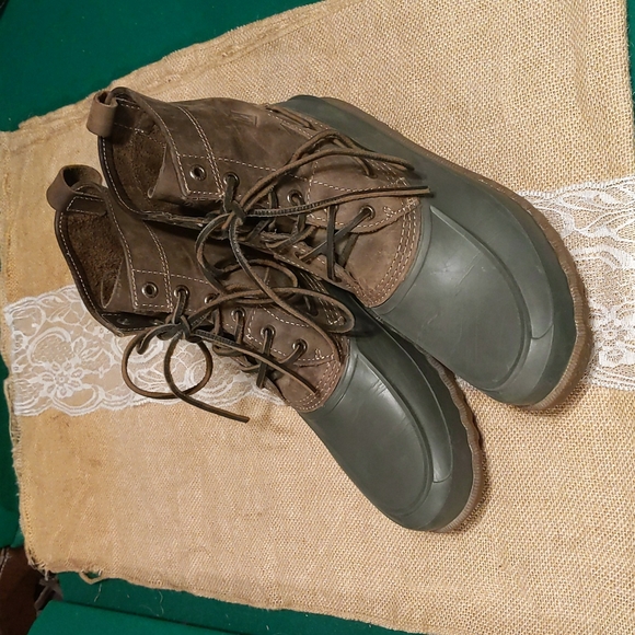 Sperry Other - Sperry Top-Sider "Decoy" Men's Waterproof Leather Duck Boots Sz 9.5, Brown/Olive